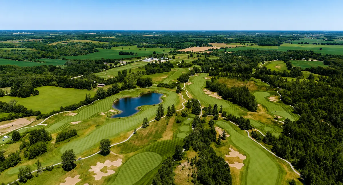 Aerial view of the FireRock golf course